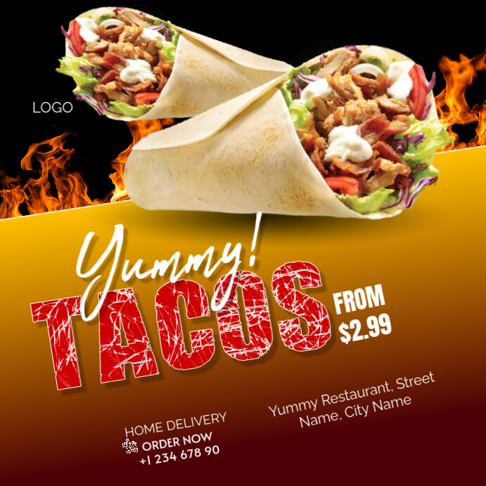 tacos Template | PosterMyWall