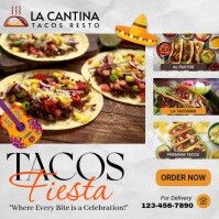 Tacos Fiesta โพสต์บน Instagram template