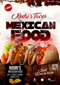 tacos flyer A4 template