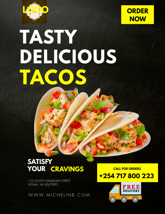 TACOS FLYER Template PosterMyWall