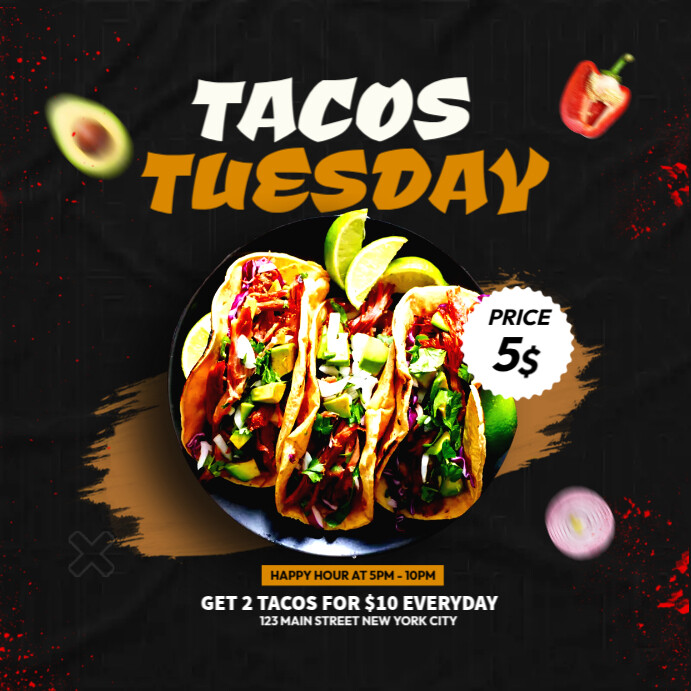 Tacos Menu Template | PosterMyWall