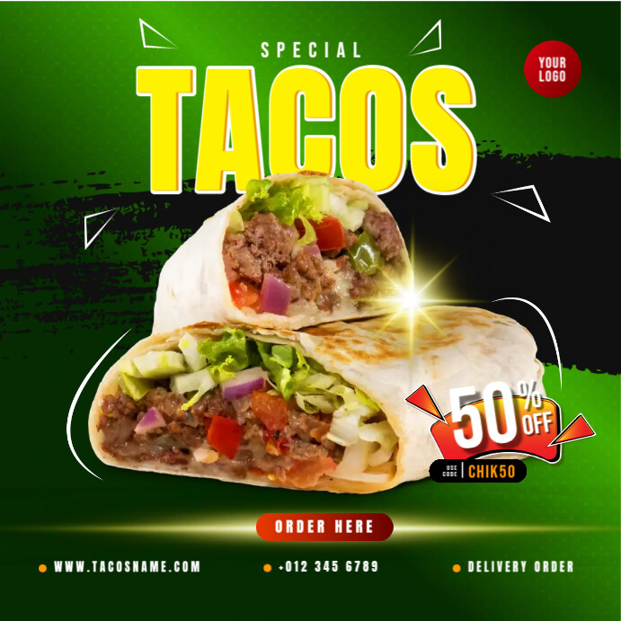 Tacos Menu Template | PosterMyWall