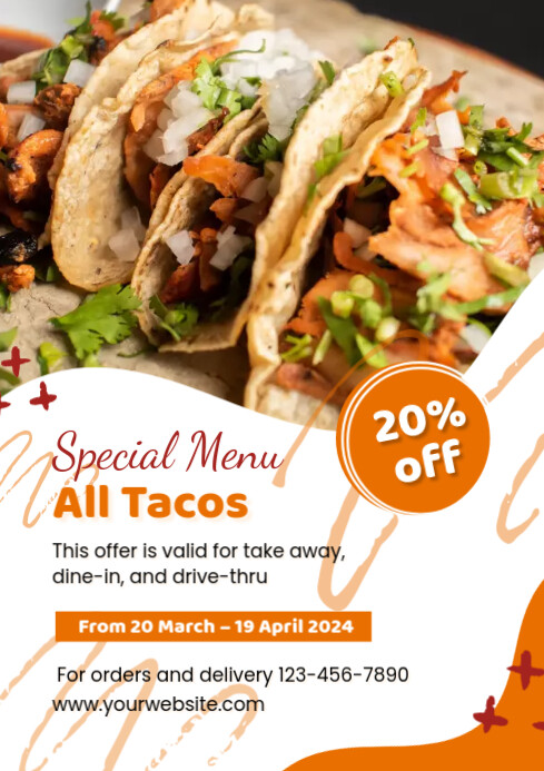 tacos menu template | PosterMyWall