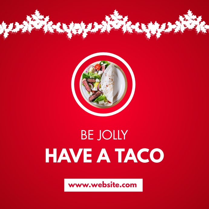 tacos restaurant advertisement design templat Publicação no Instagram template