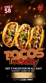 Tacos Tuesday Night Historia de Instagram template