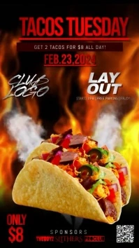 Tacos Tuesday Night Instagram Story template