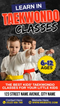 Taekwondo Classes Instagram Reel template