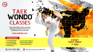 Taekwondo Classes Twitter Post template