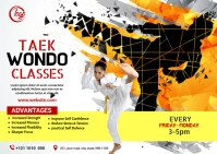 Taekwondo Classes Postcard template