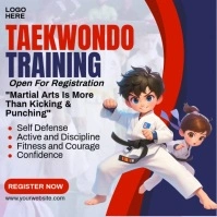 Taekwondo Training Instagram Post template