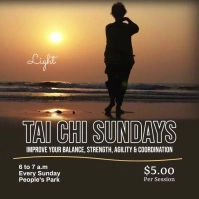 tai chi video template Instagram-bericht