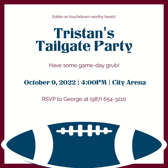 Tailgate Party Template PosterMyWall