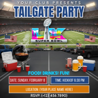Tailgate Party Instagram Post template