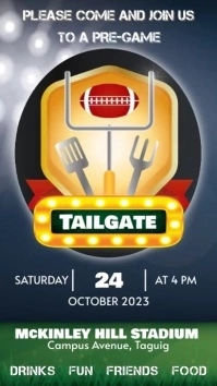 Tailgate party instagram story template