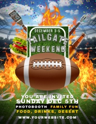 Tailgate Weekend Flyer template 传单(美国信函)