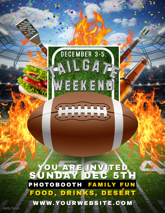 Tailgate Party Flyer Template Tailgate Party Flyer Template