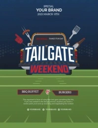 Tailgate Weekend Party Flyer (US Letter) template
