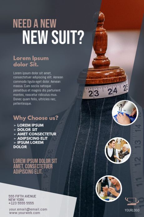 Tailor Alteration Sewing Service Flyer Template | PosterMyWall