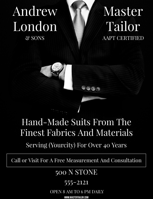 TAILOR Flyer (US Letter) template