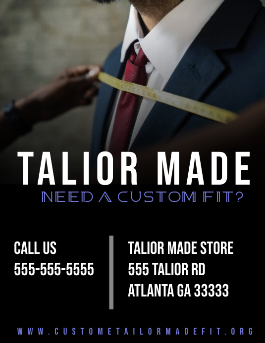 Tailor Made Sewing Flyer Template | PosterMyWall