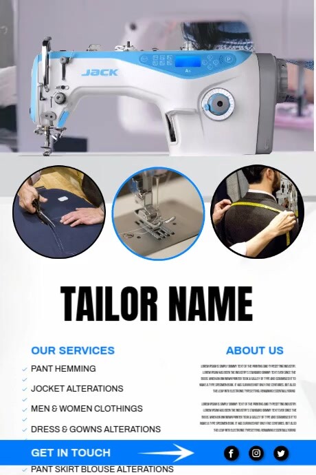 Tailor poster Template | PosterMyWall