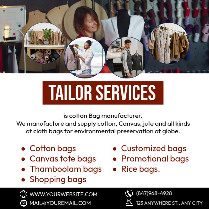 Tailor Services Instagram Post template