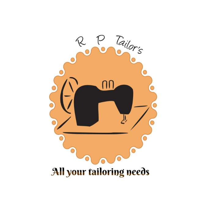 tailoring and stitching logo Logótipo template