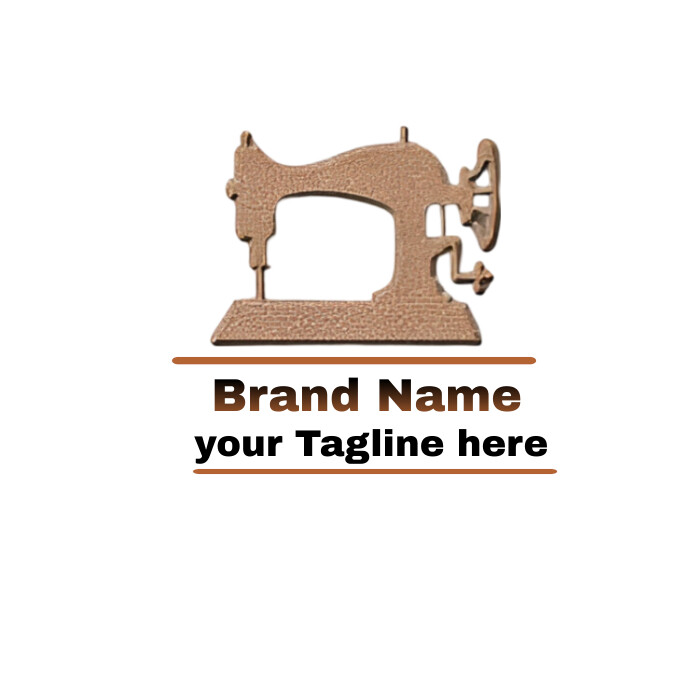 Tailoring shop logo design Instagram Post template