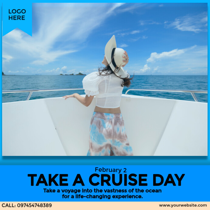 Take a Cruise Day Instagram Post template