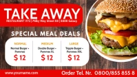 Take Out Away Out Fast Food Truck Cover template