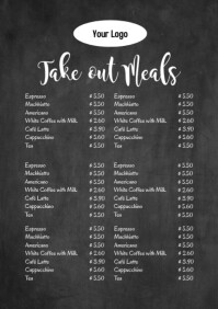 Take out meals flyer poster special meal A4 template