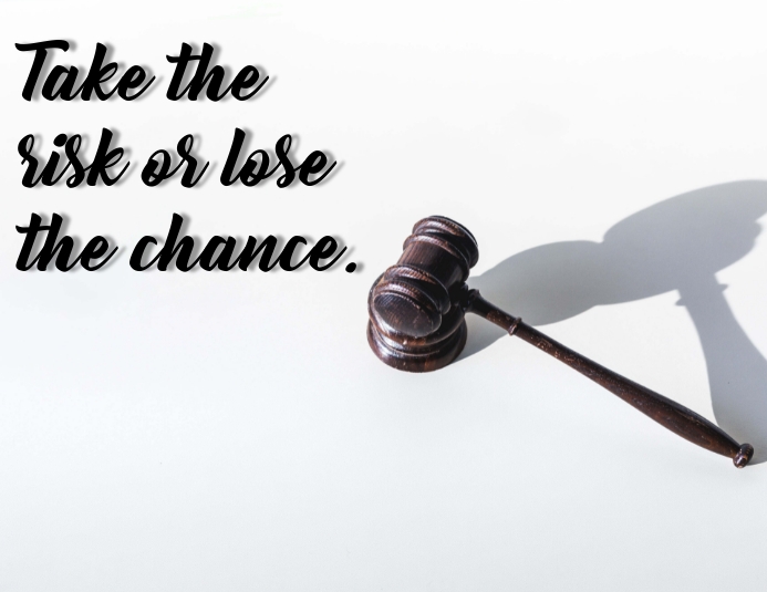 Take risk for success quote design template | PosterMyWall