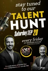 Talent hunt Show Poster template