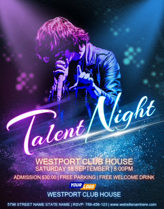 Talent Night Ad Poster Template | PosterMyWall