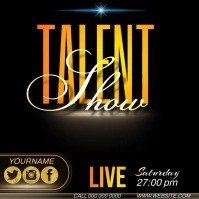 talent show ad template Message Instagram