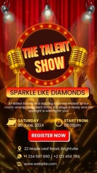 Talent Show Ads Digital Display (9:16) template