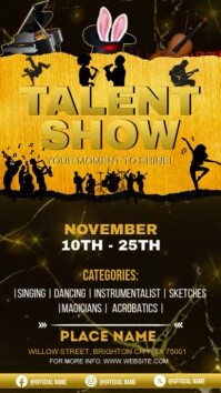 Talent Show Ads Digital Display (9:16) template
