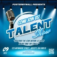 Talent Show Come Join Us Poster template