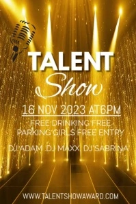 Talent show Плакат template