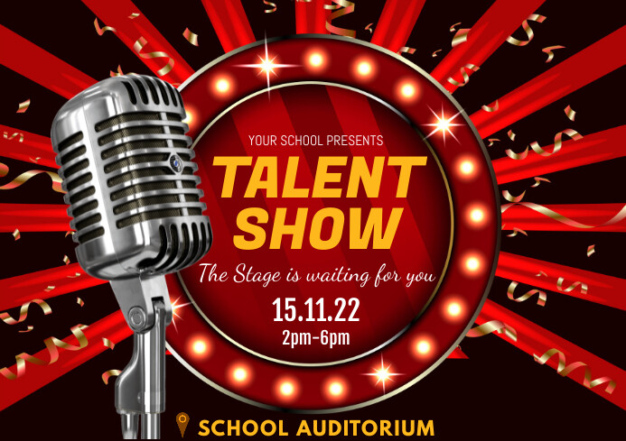 Talent Show Frame TALENT SHOW Template | PosterMyWall