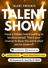 Talent Show A4 template