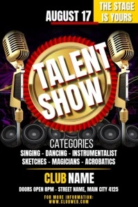 talent show Poster template