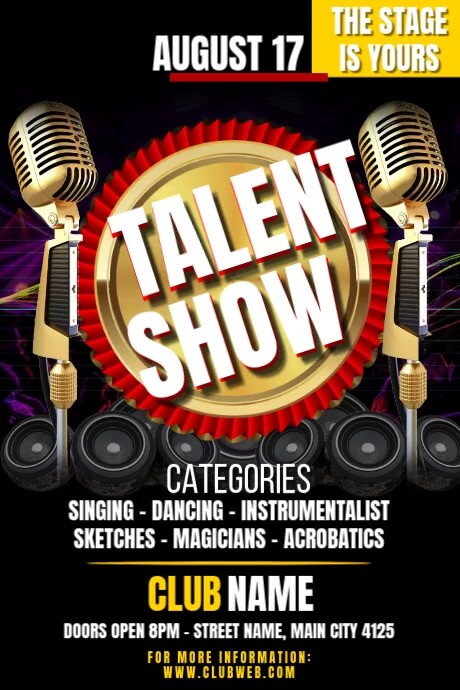 Talent Show Frame Talent Show Background
