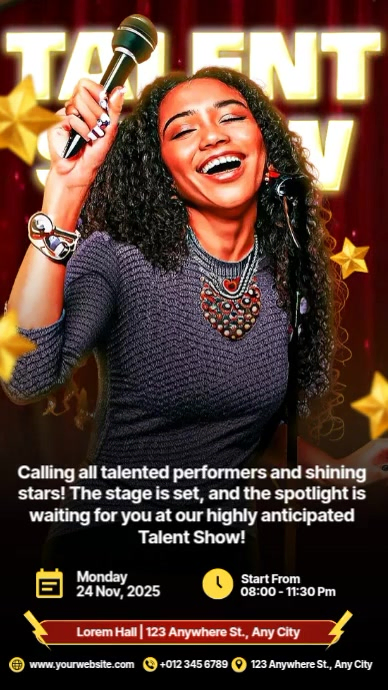 Talent Show Instagram Reel template