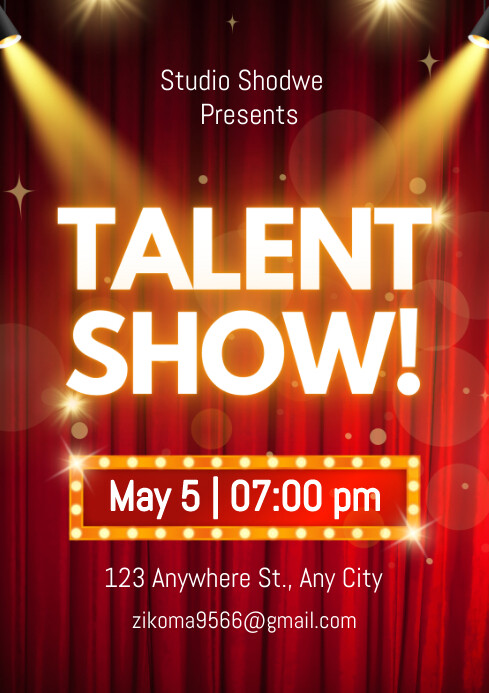 Talent show Template | PosterMyWall