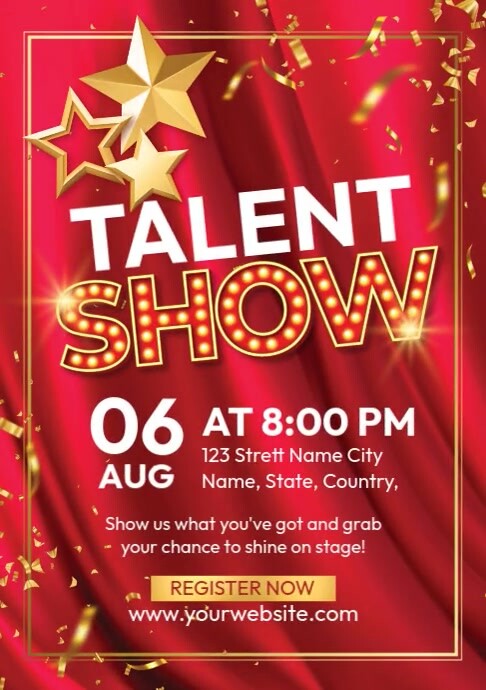 Talent Show Frame talent show Template | PosterMyWall