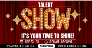 Talent show Facebook begivenhed cover template