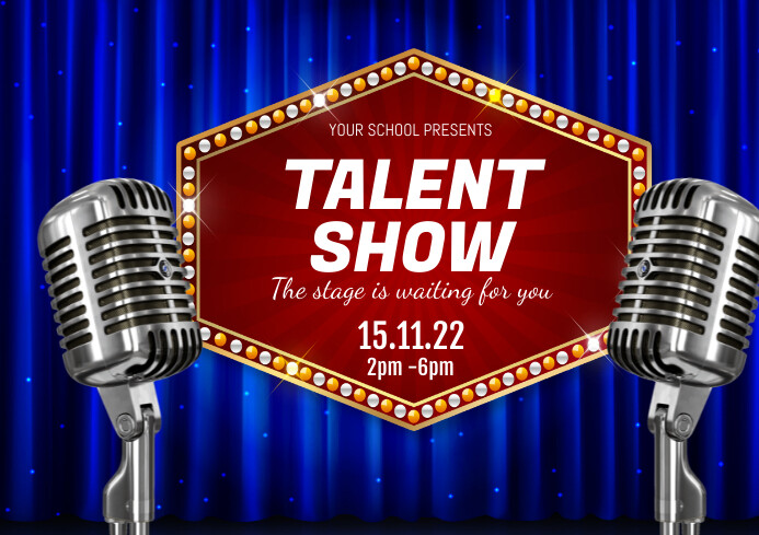 Talent Show Frame TALENT SHOW Template | PosterMyWall