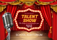 TALENT SHOW A3 template
