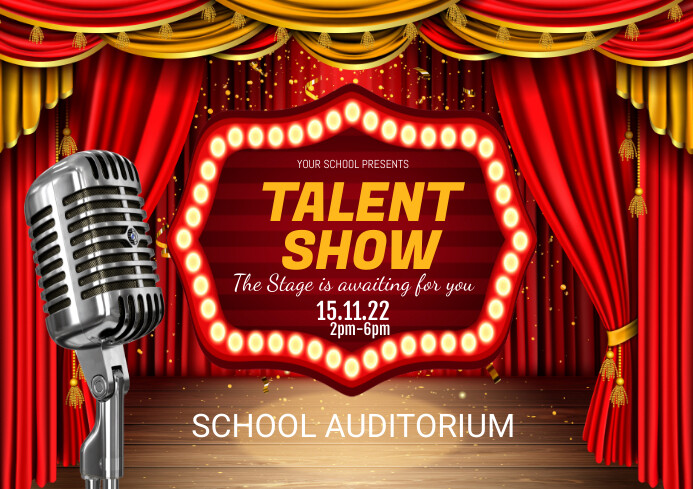 Talent Show Frame TALENT SHOW Template | PosterMyWall